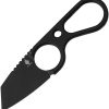Kizer Cutlery Bowtie Neck Knife - Black Stonewash