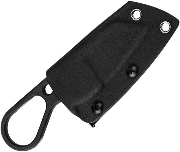 Kizer Cutlery Bowtie Neck Knife - Black Stonewash