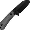 Kizer Cutlery Deckhand Fixed Blade - Black Stonewash