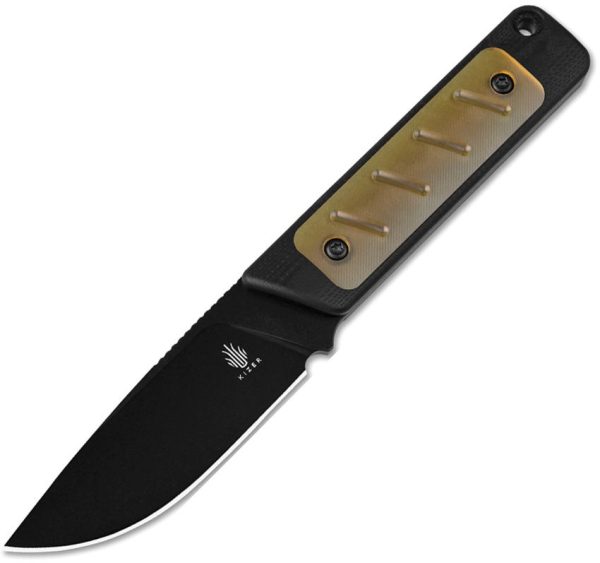 Kizer Cutlery Smolt Fixed Blade - D2 Black G10