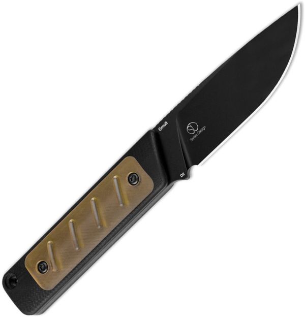 Kizer Cutlery Smolt Fixed Blade - D2 Black G10