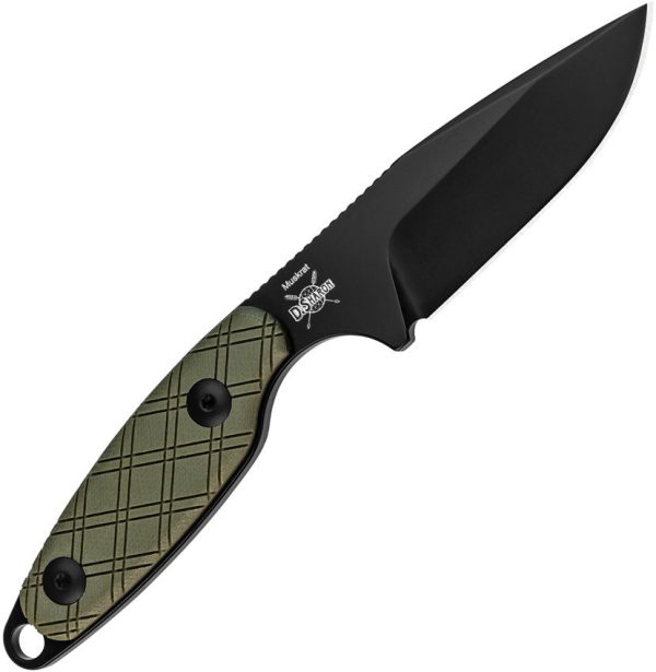 Kizer Cutlery Muskrat Green Fixed Blade - D2