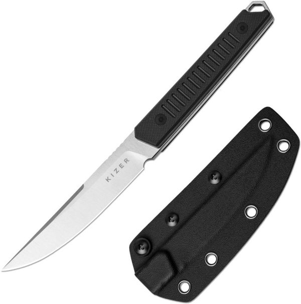 Kizer Cutlery Kwaiken Fixed Blade - Nitro V Black