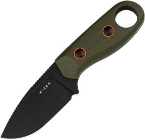Kizer Cutlery Beaver Fixed Blade - Green G10