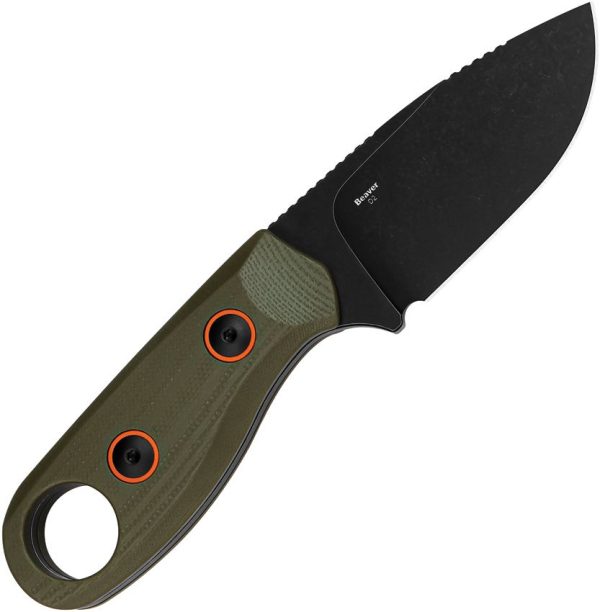 Kizer Cutlery Beaver Fixed Blade - Green G10