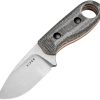Kizer Cutlery Beaver Fixed Blade - Canvas Micarta