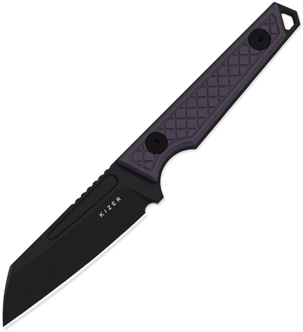 Kizer Cutlery Phasmids Fixed Blade - Purple G10