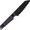 Kizer Cutlery Phasmids Fixed Blade - Purple G10