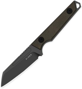 Kizer Phasmids Fixed Blade Sheepsfoot - Brown Richlite