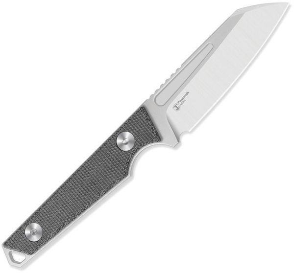 Kizer Phasmids Fixed Blade Sheepsfoot - Gray Micarta