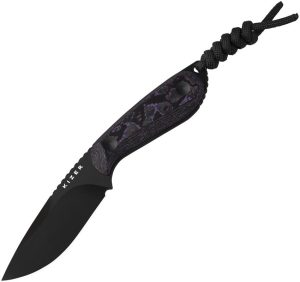 KI1081A10.jpg Kizer Buddy Fixed Blade CPM-4V - Purple Carbon Fiber