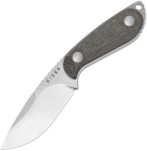 KI1081A8.jpg Kizer Buddy Fixed Blade Drop Point - Canvas Micarta