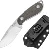 Kizer Buddy Fixed Blade Drop Point - Canvas Micarta