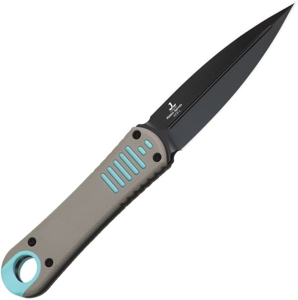 Kizer Hidden Agenda Fixed Blade - Dagger Gray Blue