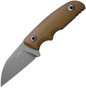 Kizer Snick Fixed Blade - Brown G10 Sheepsfoot