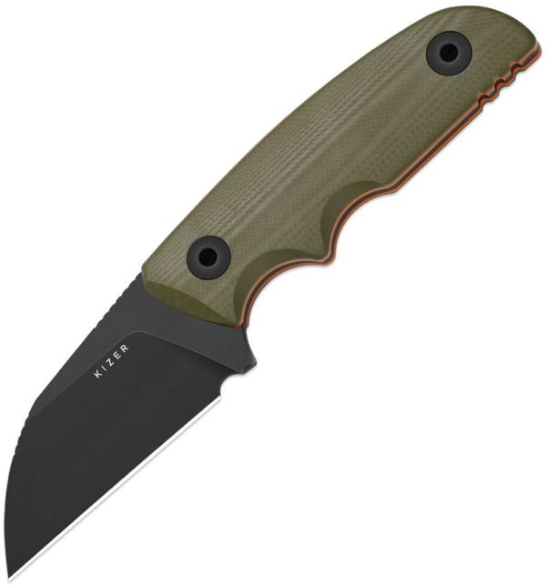 Kizer Snick Fixed Blade - Green G10 Sheepsfoot
