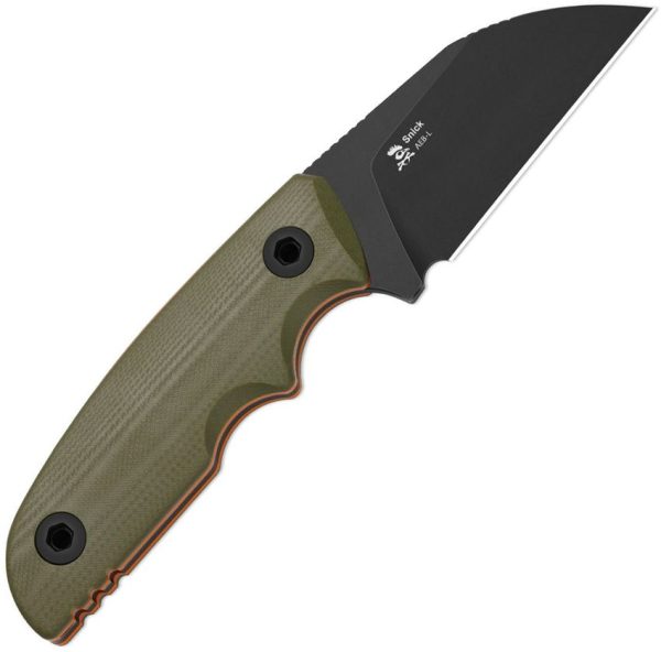 Kizer Snick Fixed Blade - Green G10 Sheepsfoot