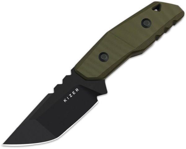 Kizer Quartz Fixed Blade - OD Green Tanto
