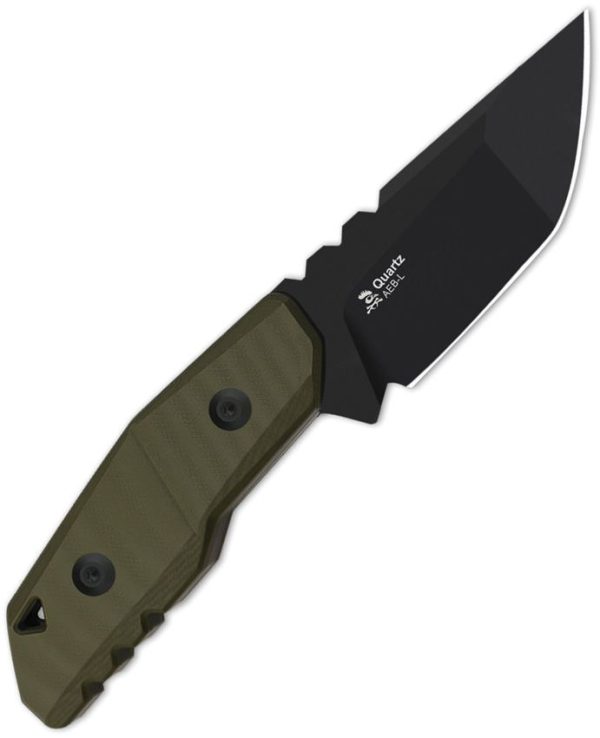 Kizer Quartz Fixed Blade - OD Green Tanto