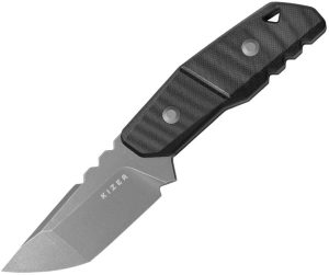 Kizer Quartz Fixed Blade - Black Tanto G10