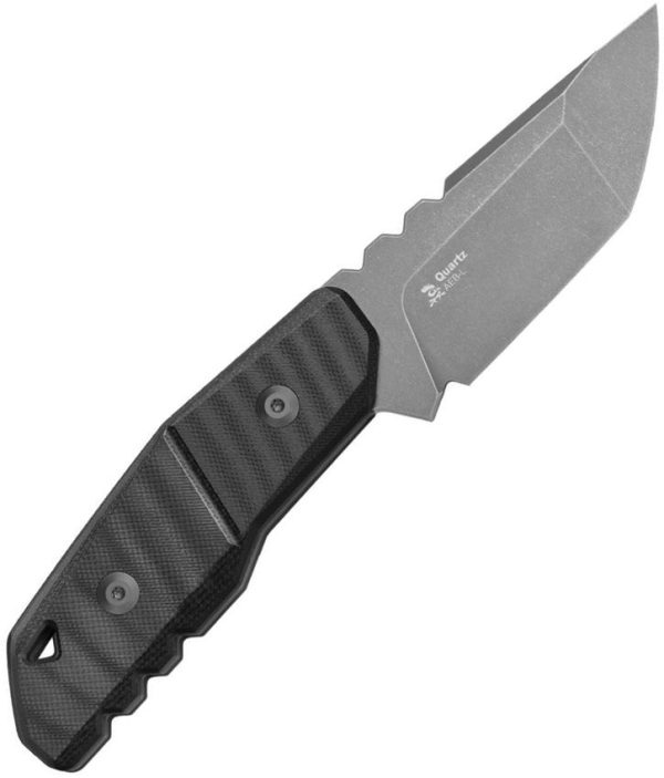Kizer Quartz Fixed Blade - Black Tanto G10