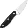 Kizer Splinter Fixed Blade - Black G10 Drop Point