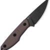 Kizer Splinter Fixed Blade - Brown Drop Point
