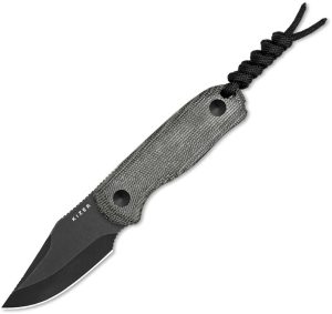 Kizer Drop Bear Fixed Blade - Black Micarta 2.63 inch
