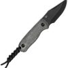 Kizer Drop Bear Fixed Blade - Black Micarta 2.63 inch