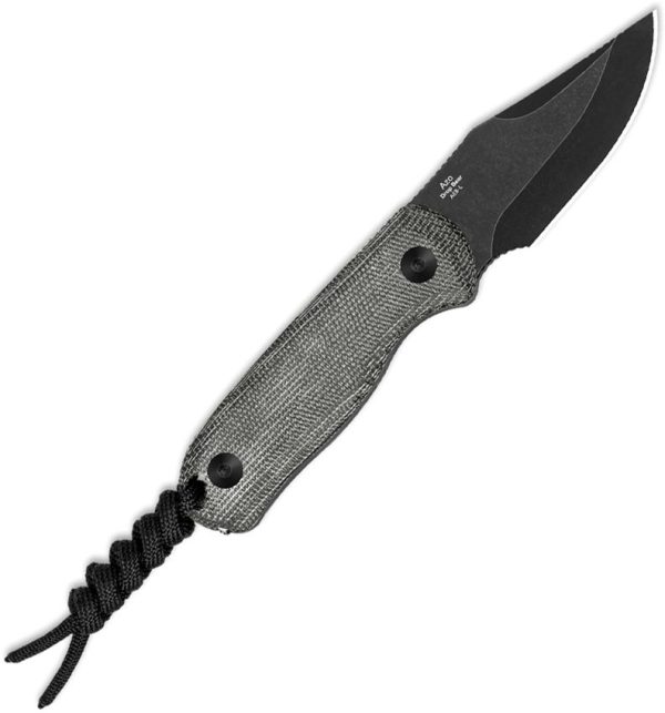Kizer Drop Bear Fixed Blade - Black Micarta 2.63 inch