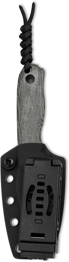 Kizer Drop Bear Fixed Blade - Black Micarta 2.63 inch