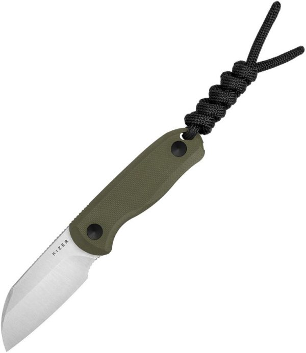 Kizer Drop Bear Fixed Blade - OD Green G10 2.63 inch