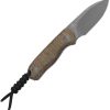 Kizer Drop Bear Fixed Blade - Brown Micarta 2.63 inch