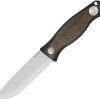 Kizer Cutlery Polaris Fixed Blade - Burlap Micarta AEB-L