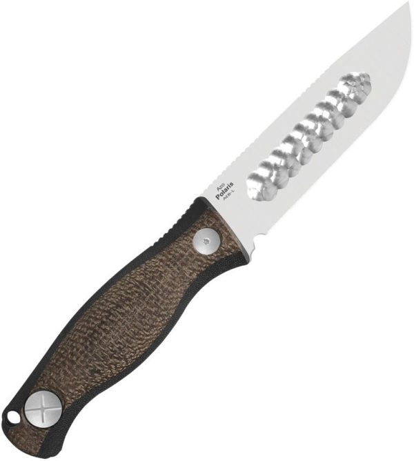 Kizer Cutlery Polaris Fixed Blade - Burlap Micarta AEB-L