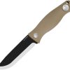 Kizer Cutlery Polaris Fixed Blade - Tan G10 1095HC