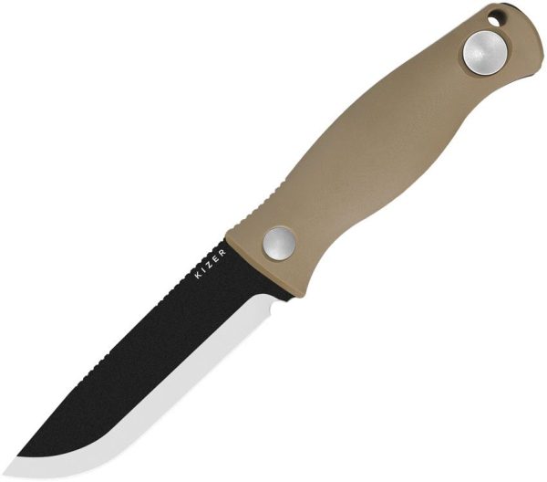 Kizer Cutlery Polaris Fixed Blade - Tan G10 1095HC