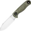 Kizer Cutlery Drop Bear Fixed Blade - Green Micarta