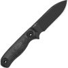 Kizer Cutlery Drop Bear Fixed Blade - Black Micarta 1095HC