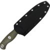Kizer Cutlery Drop Bear 7 Fixed Blade - Green Canvas Micarta