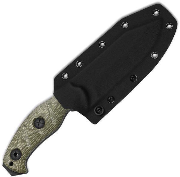 Kizer Cutlery Sheepdog Survival Fixed Blade - Green Micarta