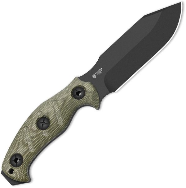 Kizer Cutlery Sheepdog Survival Fixed Blade - Green Micarta