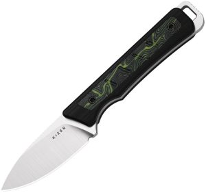 Kizer Whiskey Jack Green Fixed Blade - AEB-L Stainless