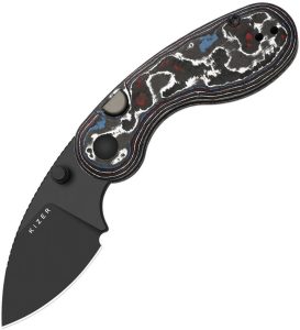 Kizer Microbe Button Linerlock Carbon Fiber