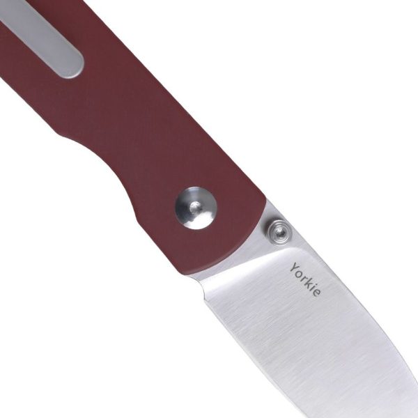 Yorkie Linerlock Red Micarta