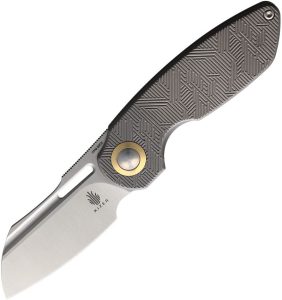 Kizer October Framelock - Gray Titanium CPM-20CV