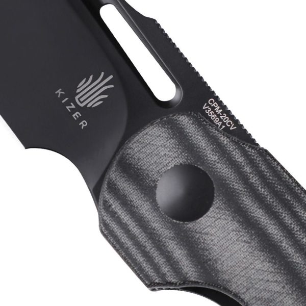 Kizer October Framelock - Gray Titanium CPM-20CV