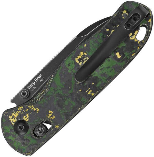 Kizer Drop Bear Clutch Lock CPM-20CV Carbon Fiber