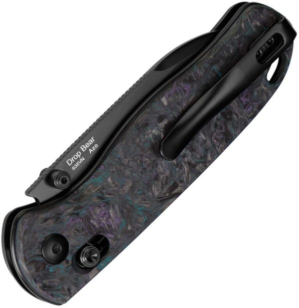 Kizer Drop Bear Clutch Lock S35VN Dark Matter Carbon Fiber