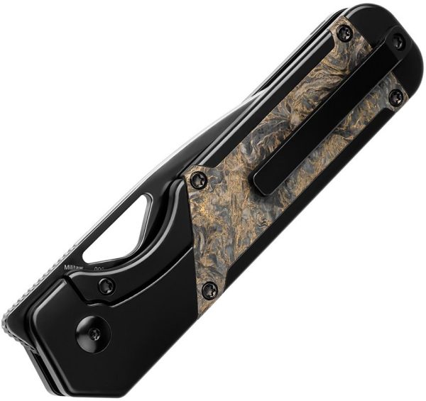 Kizer Cutlery Militaw Gold Dark Matter S45VN